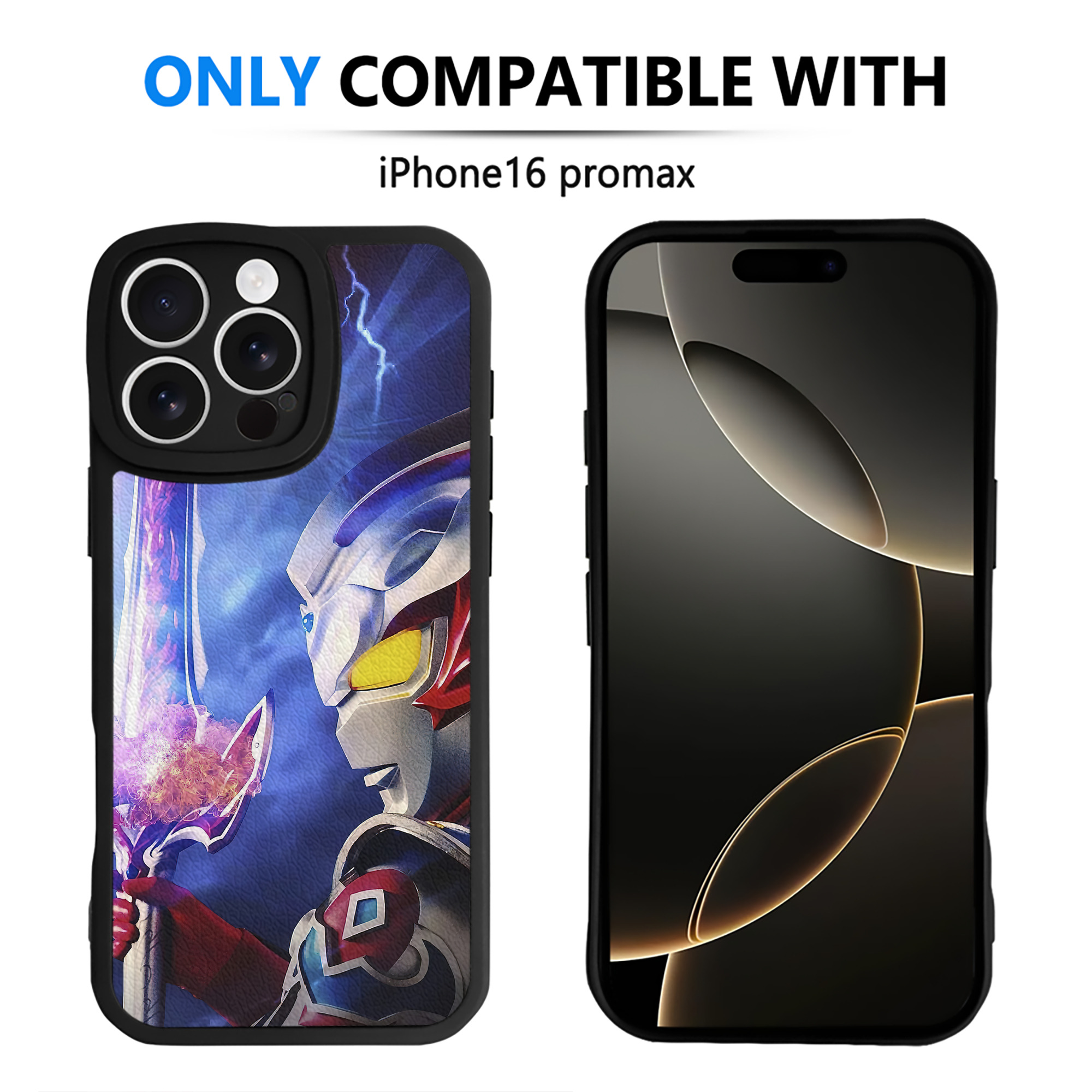 （画像用） ウルトラマン Ultraman 【iPhone 16シリーズ対応】シリコンスマホケース（レザー調） 材質：シリコン